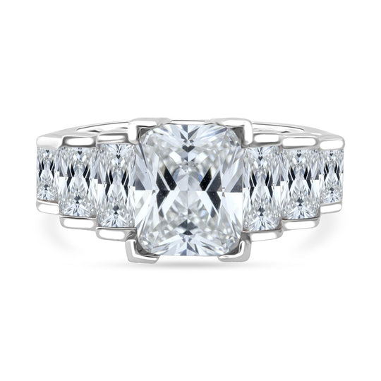 Lustro Stella Weißer Zirkonia Ring 925 Silber rhodiniert (Größe 18.00)