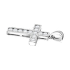 Lustro Stella Weißer Zirkonia Anhänger 925 Silber rhodiniert