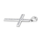 Lustro Stella Weißer Zirkonia Anhänger 925 Silber rhodiniert