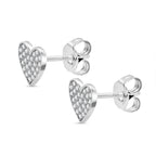 LUSTRO STELLA - Weißer Zirkonia Ohrringe 925 Silber rhodiniert