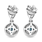 D'Joy Blauer Zirkon Ohrringe 925 Silber rhodiniert ca. 0.68 ct