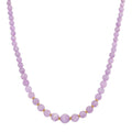 D'Joy Kunzit Halskette ca. 50 cm 925 Silber gelb vergoldet ca. 250.00 ct