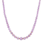 D'Joy Kunzit Halskette ca. 50 cm 925 Silber gelb vergoldet ca. 250.00 ct