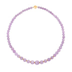 D'Joy Kunzit Halskette ca. 50 cm 925 Silber gelb vergoldet ca. 250.00 ct