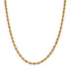 Kordelkette, 316L Edelstahl, ca. 50 cm, Goldfarben