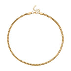 DESIGNER INSPIRIERT 3D Spiga Collier, ca. 50 cm, 316L Edelstahl -goldfarben