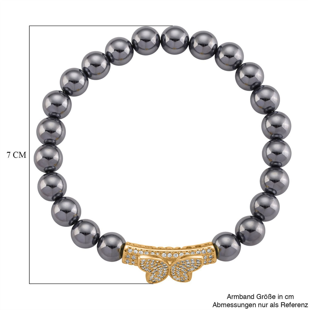 Terahertz, Weißer Zirkonia Armband ca. Flexibles (ca. 18-19 cm) Nickelfreies Messing