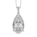 LUXURIANT DIAMOND - Lab Grown Diamant IGI zertifiziert VS/EF, Anhänger 925 Silber rhodiniert ca. 10.00 ct