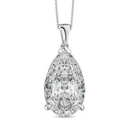 LUXURIANT DIAMOND - Lab Grown Diamant IGI zertifiziert VS/EF, Anhänger 925 Silber rhodiniert ca. 10.00 ct