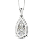 LUXURIANT DIAMOND - Lab Grown Diamant IGI zertifiziert VS/EF, Anhänger 925 Silber rhodiniert ca. 10.00 ct