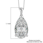 LUXURIANT DIAMOND - Lab Grown Diamant IGI zertifiziert VS/EF, Anhänger 925 Silber rhodiniert ca. 10.00 ct