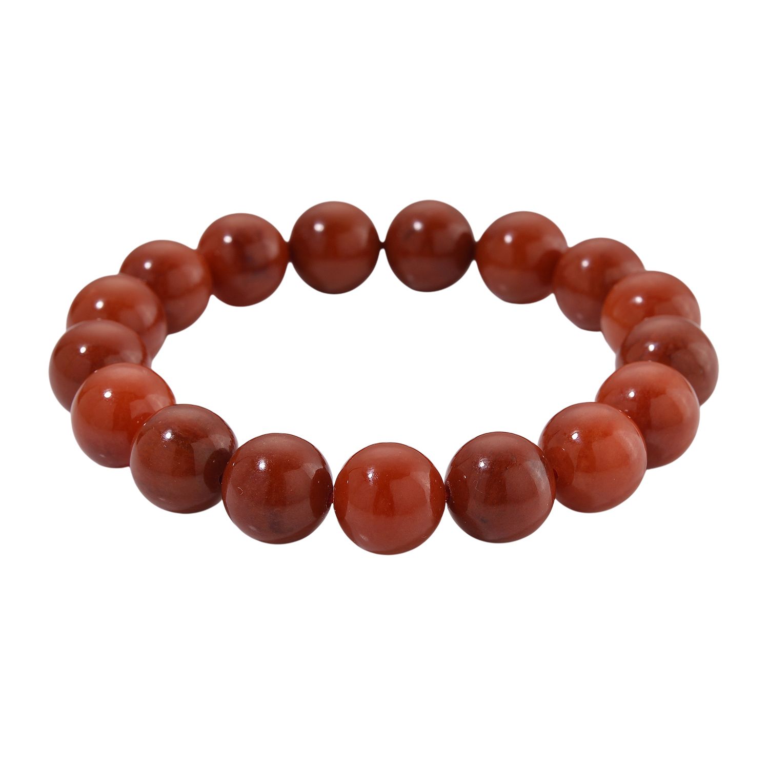 Rote Jade Armband, Flexibles, ca. 300,00 ct.