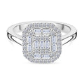 LUXURIANT DIAMOND - Lab Grown Diamant SI-GH Ring 925 Silber rhodiniert (Größe 20.00) ca. 0.50 ct