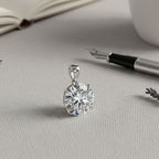 LUXURIANT DIAMOND - Lab Grown Diamant Anhänger 925 Silber Rhodiniert ca. 10,01 ct.