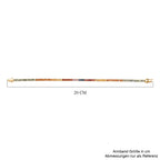 AAA Mehrfarbig Saphir Armband ca. 19 cm 585 Gold ca. 8,26 ct.