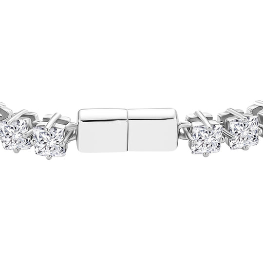 D'Joy Moissanit Armband ca. 20 cm 925 Silber rhodiniert ca. 10.57 ct