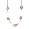 D'Joy AAA Perle Halskette ca. 50 cm 925 Silber rhodiniert
