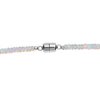 D'Joy AA Natürlicher, äthiopischer Welo Opal Halskette ca. 45 cm 925 Silber rhodiniert ca. 55,00 ct.