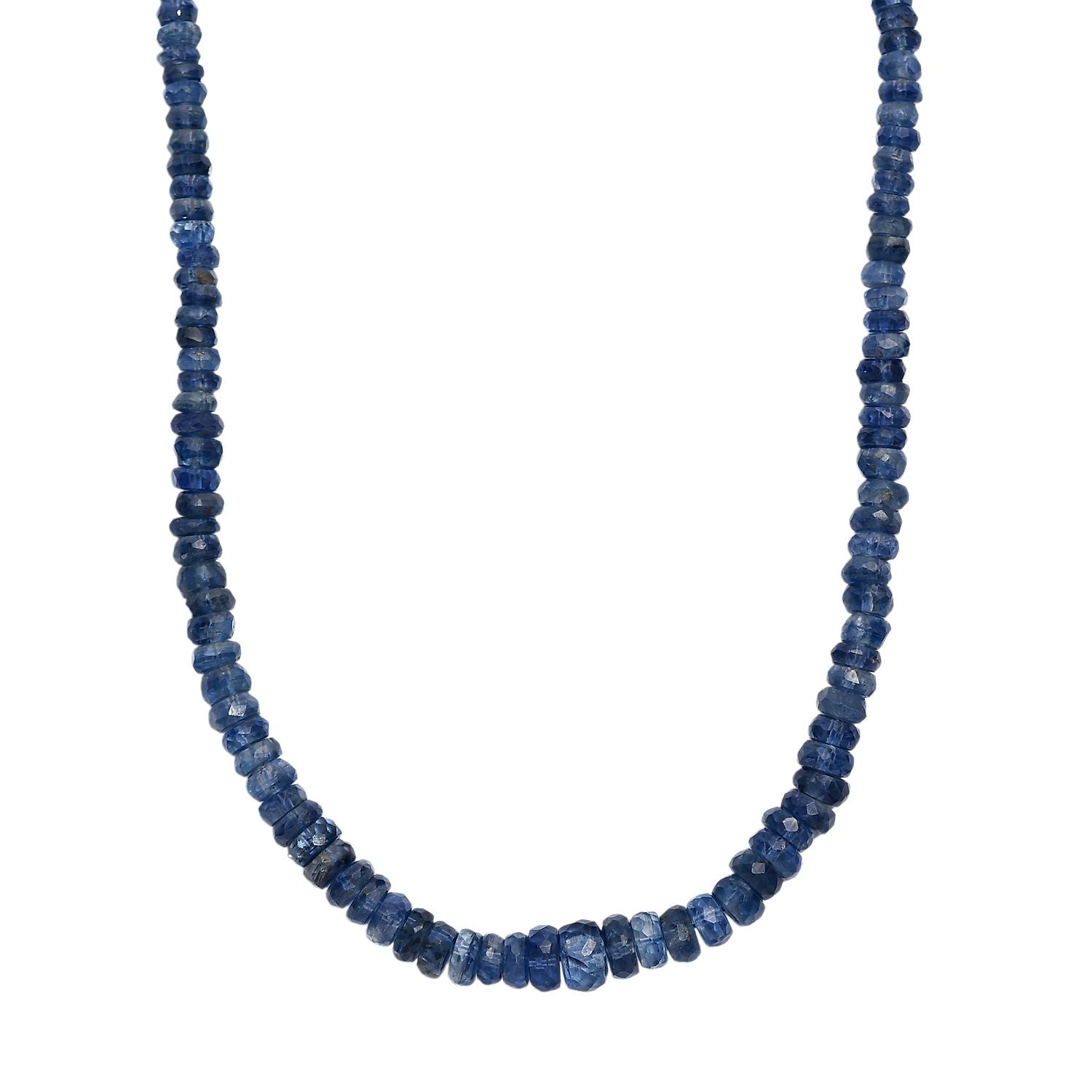 D'Joy Kyanit Halskette ca. 45 cm 925 Silber rhodiniert ca. 125,00 ct.