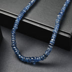 D'Joy Kyanit Halskette ca. 45 cm 925 Silber rhodiniert ca. 125,00 ct.