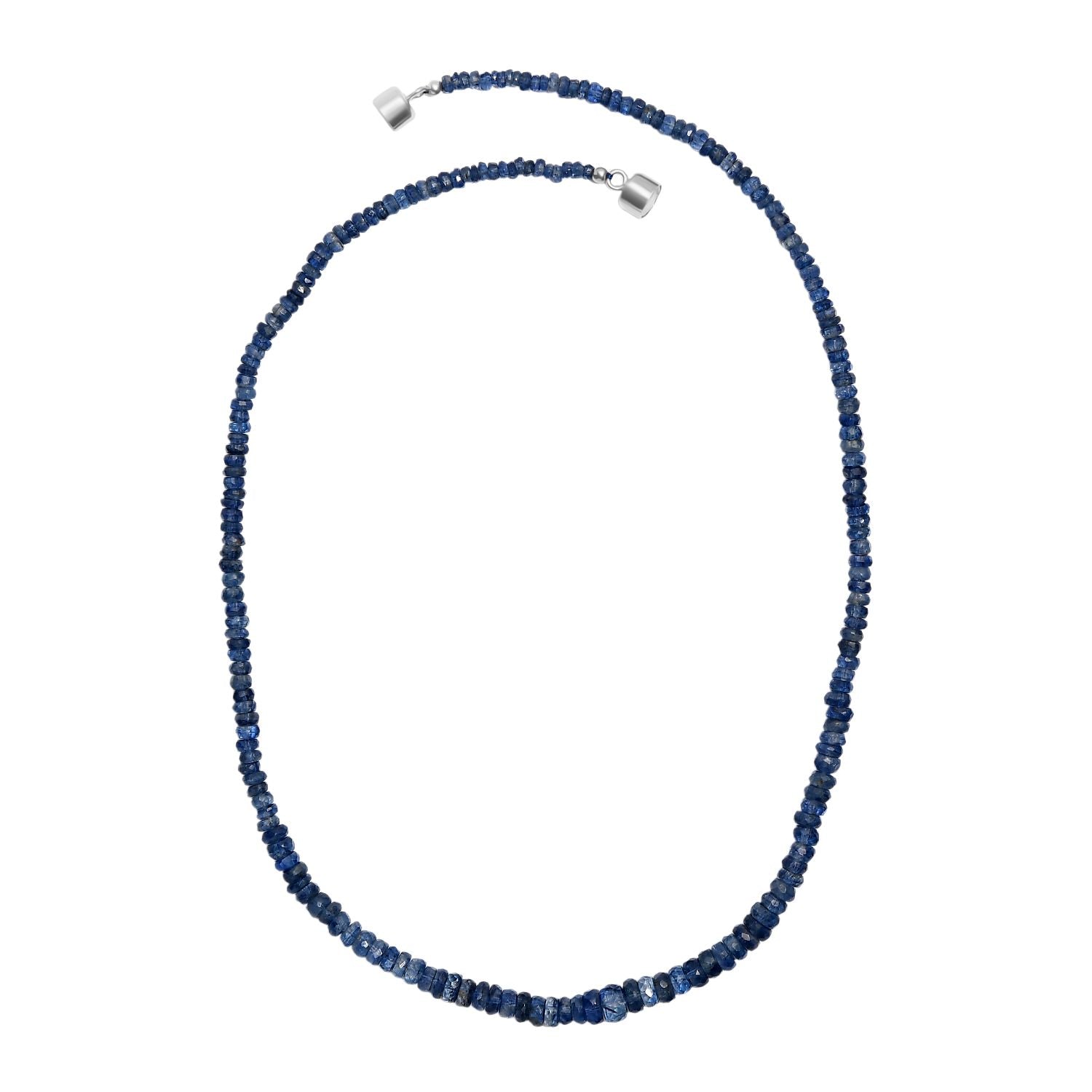 D'Joy Kyanit Halskette ca. 45 cm 925 Silber rhodiniert ca. 125,00 ct.