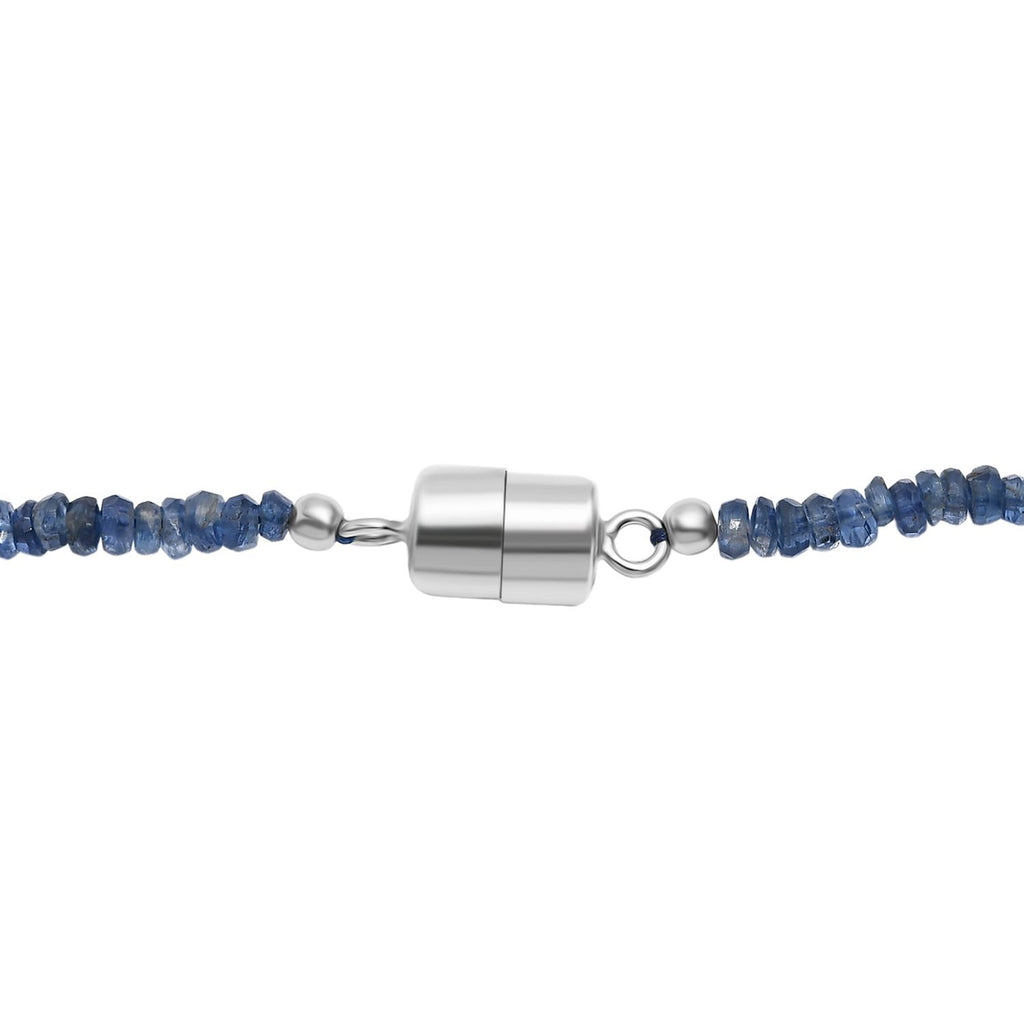 D'Joy Kyanit Halskette ca. 45 cm 925 Silber rhodiniert ca. 125,00 ct.