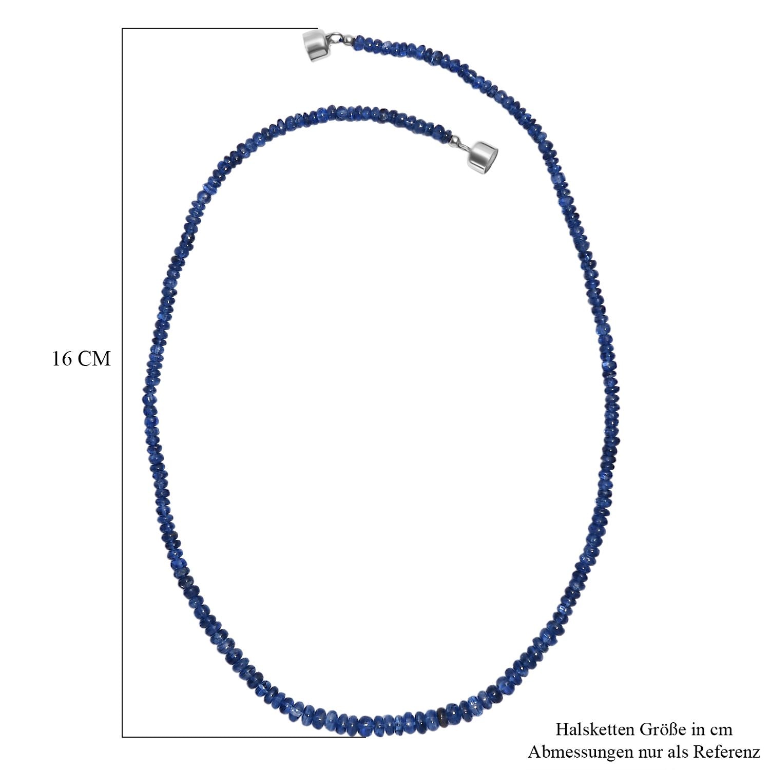 D'Joy AAA Kaschmir-Kyanit Halskette ca. 45 cm 925 Silber rhodiniert ca. 85.00 ct