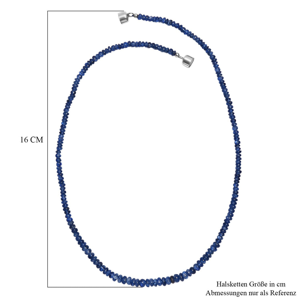 D'Joy AAA Kaschmir-Kyanit Halskette ca. 45 cm 925 Silber rhodiniert ca. 85.00 ct