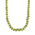 DAS GRößTE PERIDOT ANGEBOT DES JAHRES - D'Joy AAA Peridot Halskette ca. 45 cm 925 Silber 750 Gelbgold Vermeil ca. 106.00 ct