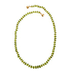 DAS GRößTE PERIDOT ANGEBOT DES JAHRES - D'Joy AAA Peridot Halskette ca. 45 cm 925 Silber 750 Gelbgold Vermeil ca. 106.00 ct