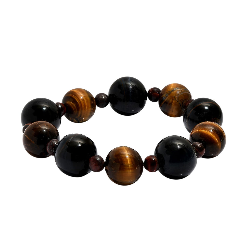Tigerauge Armband, flexibel, ca. 262.00 ct