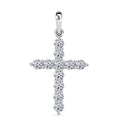 LUXURIANT SI-GH Labor Diamant Kreuz Anhänger in 585 Weißgold - 0,50 ct.