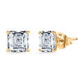 Moissanit Ohrringe 585 Gelb Gold ca. 3,48 ct.