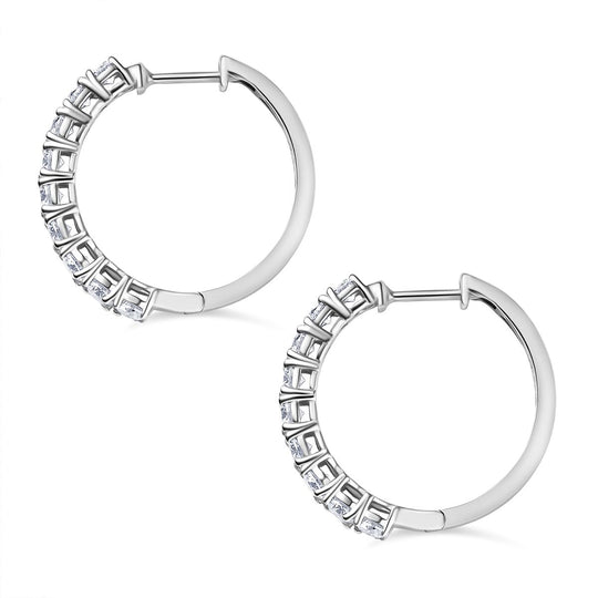 D'Joy Moissanit Ohrringe 925 Silber rhodiniert ca. 1.85 ct