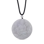 EXTREM SELTEN Natürliche Weiße Jade Anhänger mit Kette 50 cm ca. 170.00 ct