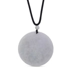 EXTREM SELTEN Natürliche Weiße Jade Anhänger mit Kette 50 cm ca. 170.00 ct