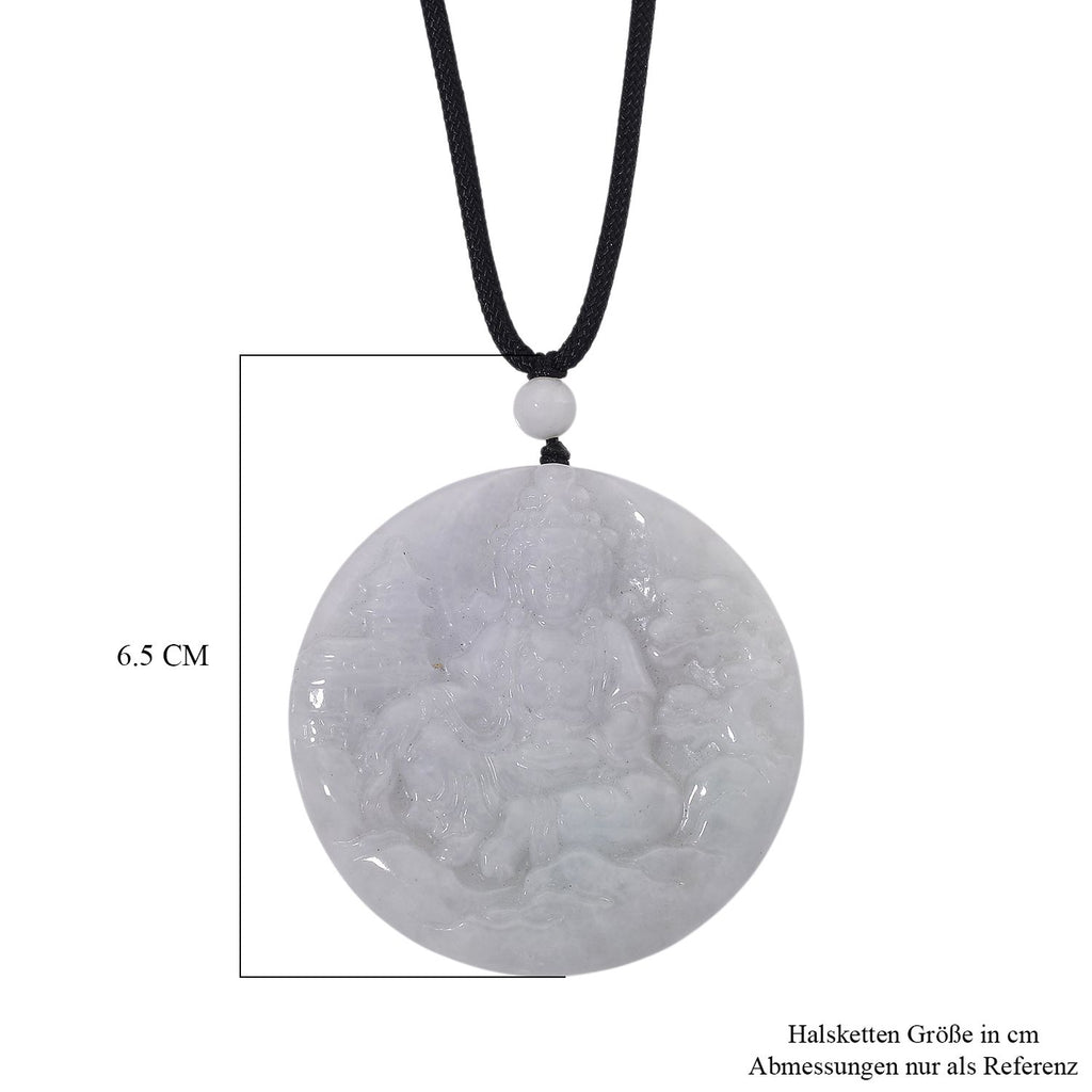 EXTREM SELTEN Natürliche Weiße Jade Anhänger mit Kette 50 cm ca. 170.00 ct