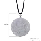 EXTREM SELTEN Natürliche Weiße Jade Anhänger mit Kette 50 cm ca. 170.00 ct