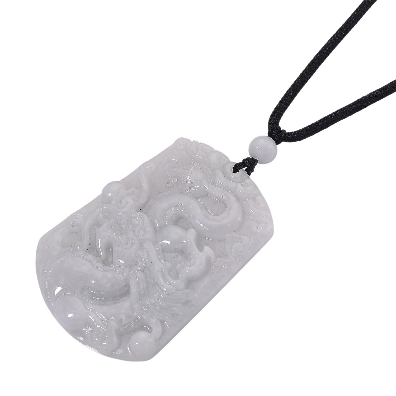 EXTREM SELTEN Natürliche Weiße Jade Anhänger mit Kette 50 cm ca. 115.00 ct