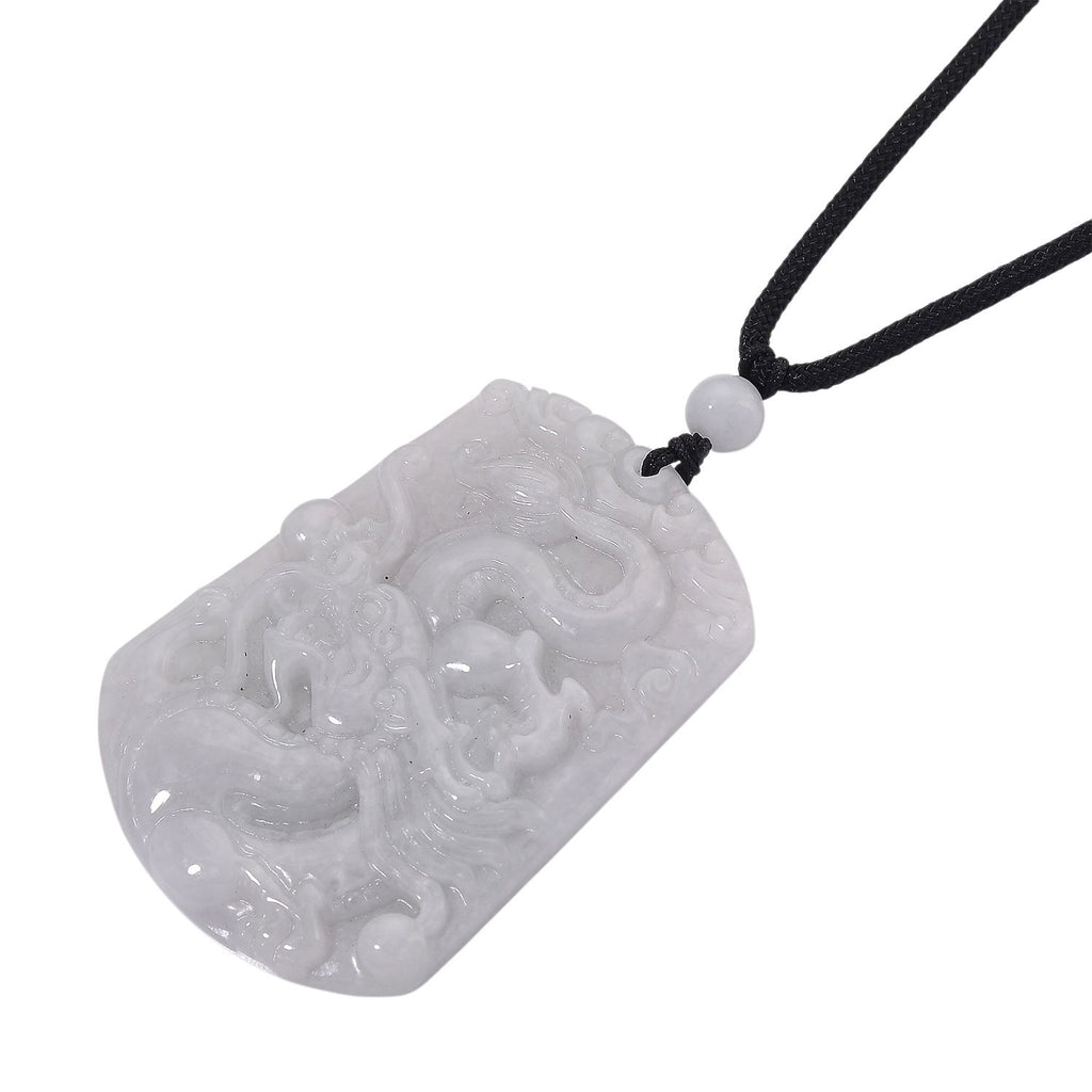 EXTREM SELTEN Natürliche Weiße Jade Anhänger mit Kette 50 cm ca. 115.00 ct
