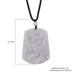 EXTREM SELTEN Natürliche Weiße Jade Anhänger mit Kette 50 cm ca. 115.00 ct