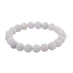 EXTREM SELTEN Natürliche Weiße Jade Armband, flexibel (ca. 18-19 cm), ca. 180.00 ct