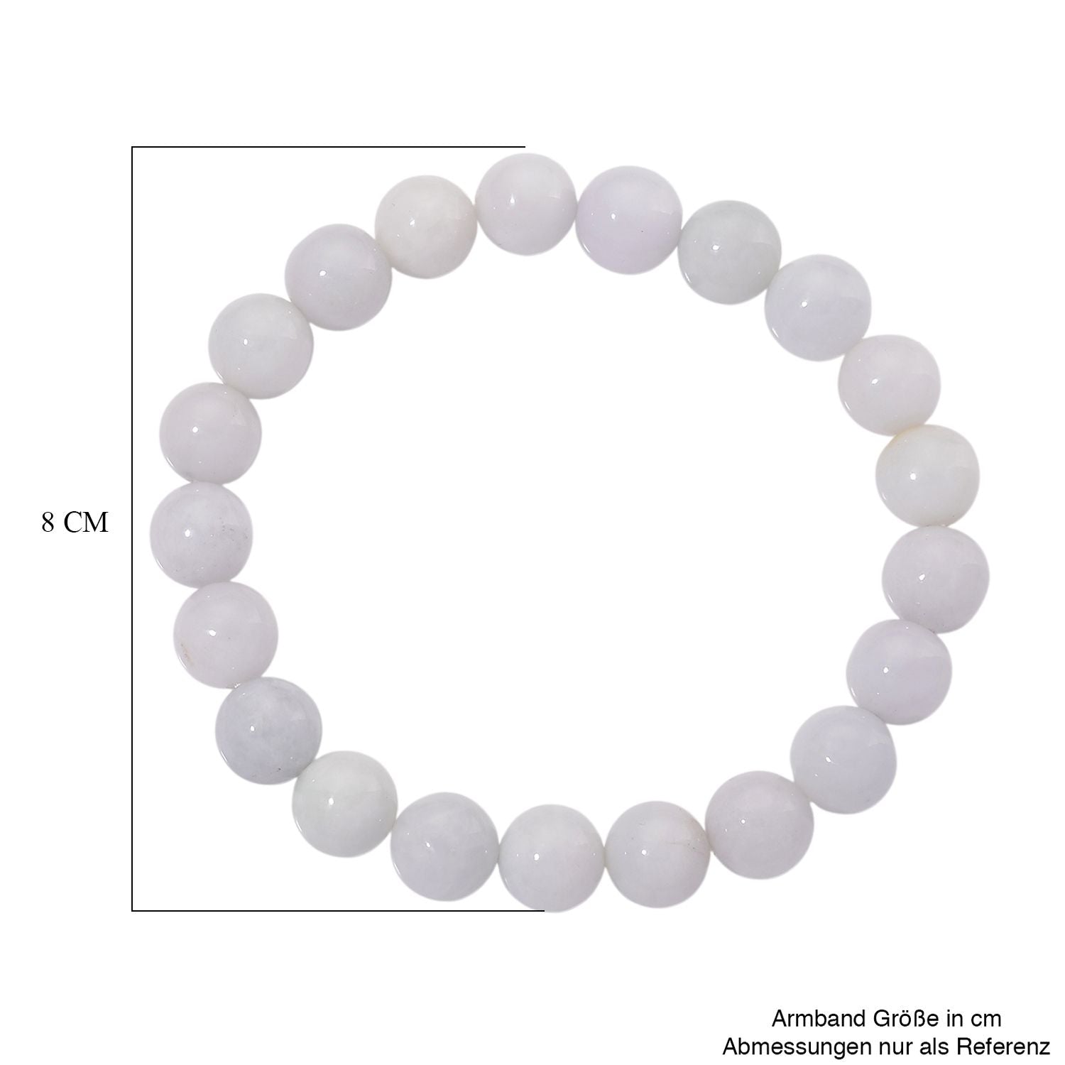 EXTREM SELTEN Natürliche Weiße Jade Armband, flexibel (ca. 18-19 cm), ca. 180.00 ct