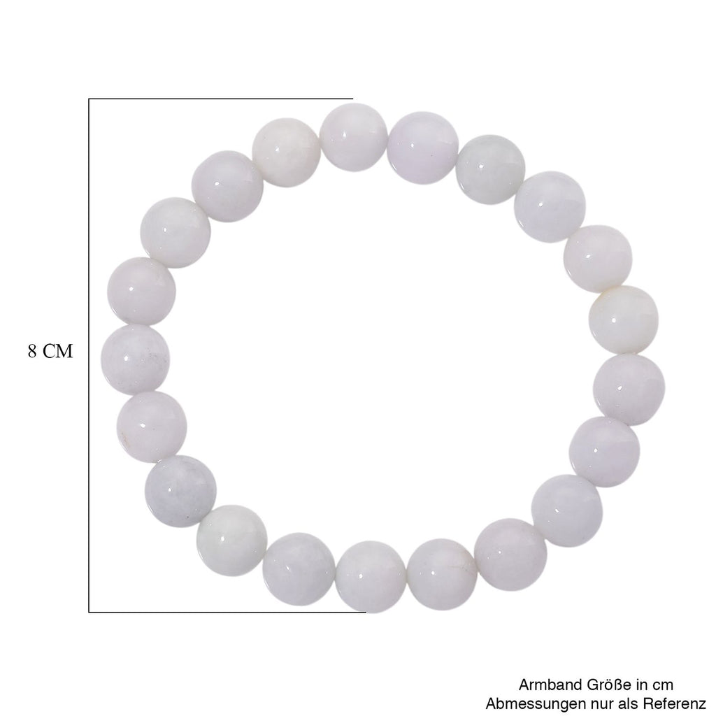 EXTREM SELTEN Natürliche Weiße Jade Armband, flexibel (ca. 18-19 cm), ca. 180.00 ct