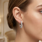 D'Joy Lab Grown Diamant Ohrringe 925 Silber Rhodiniert (10-15 Werktage Lieferzeit) ca. 1.00 ct