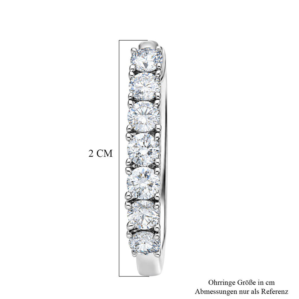 D'Joy Lab Grown Diamant Ohrringe 925 Silber Rhodiniert (10-15 Werktage Lieferzeit) ca. 1.00 ct