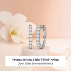 D'Joy Lab Grown Diamant Ohrringe 925 Silber Rhodiniert (10-15 Werktage Lieferzeit) ca. 1.00 ct