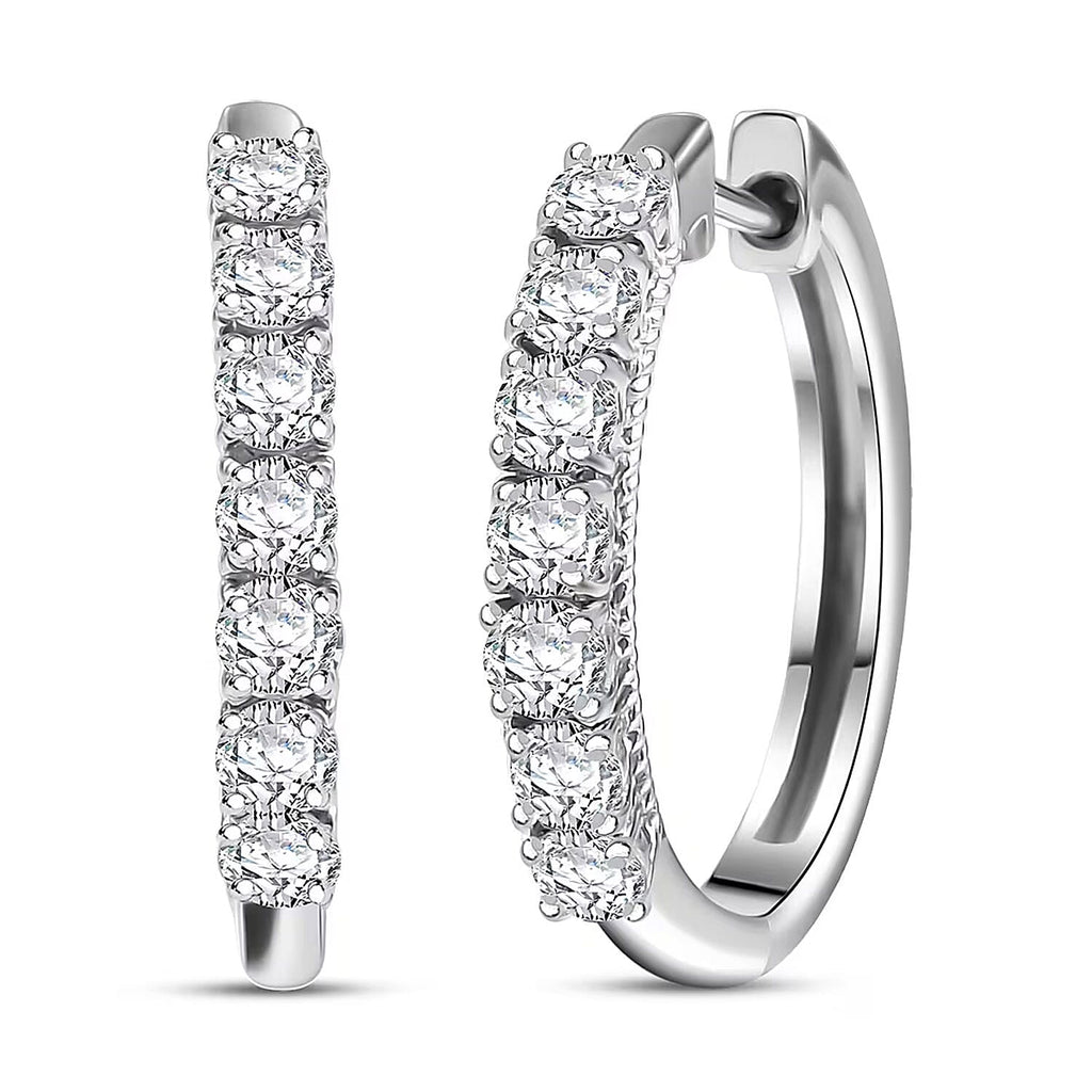 D'Joy Lab Grown Diamant Ohrringe 925 Silber Rhodiniert (10-15 Werktage Lieferzeit) ca. 1.00 ct