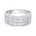 LUSTRO STELLA Weißer Zirkonia Ring 925 Silber rhodiniert, (Größe 21.00)