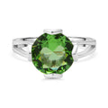 Lustro Stella Grüner Saphir-Farbener Zirkonia Ring 925 Silber rhodiniert (Größe 19.00)
